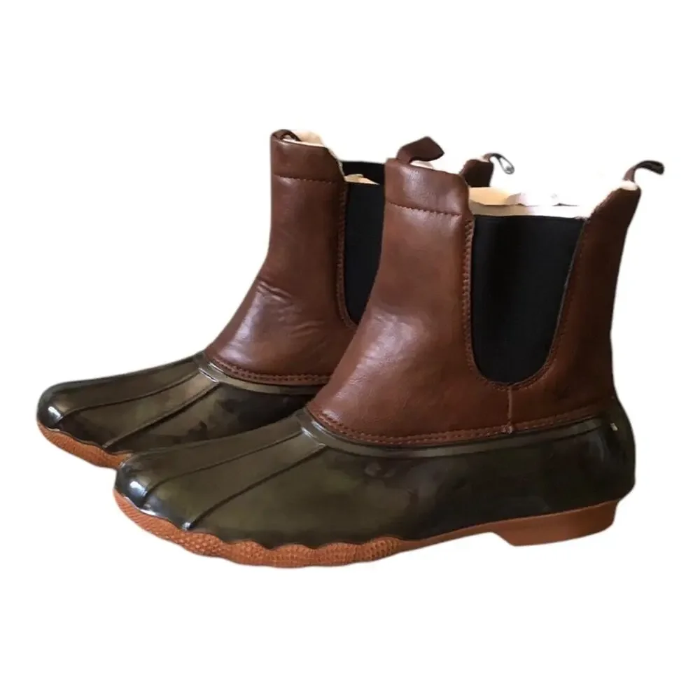 Arctix McKenzie Waterproof Duck Boots Brown Black Pull On Winter Rain Boots 11